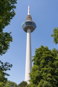Fernmeldeturm Mannheim, Geschichte und technische Daten